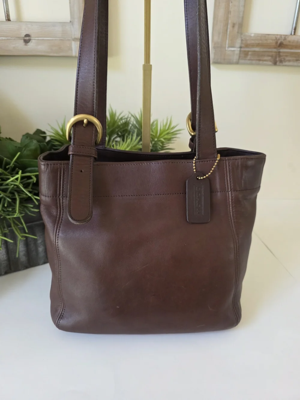 Vintage Coach Soho Buckle Bag Mahogany Glove Tanned Leather Bag